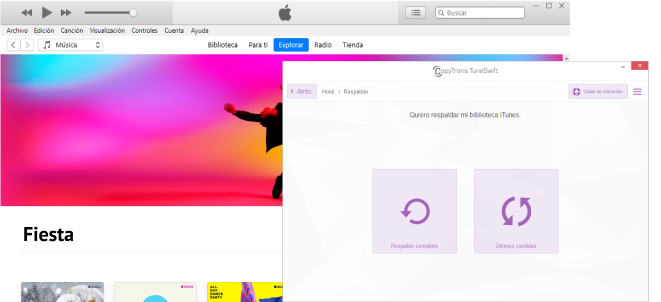 Respaldar biblioteca de iTunes