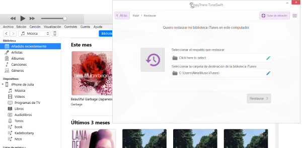 Respaldar iTunes en PC