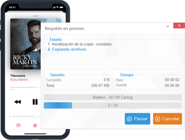 Transferir la música de iPhone a PC