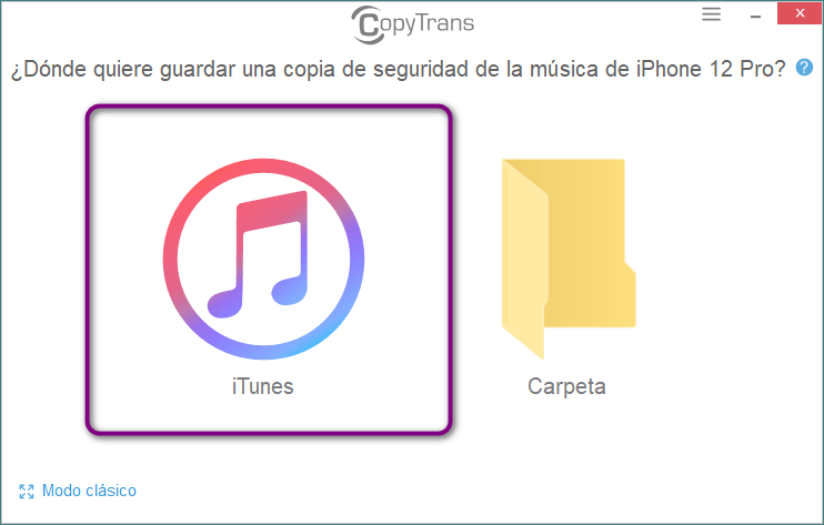 Pasar musica de iPhone a iTunes con CopyTrans