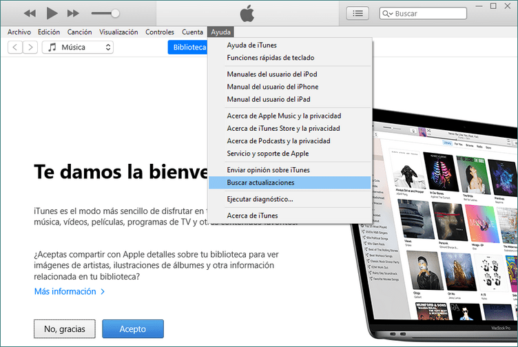 iTunes no reconoce mi iPhone