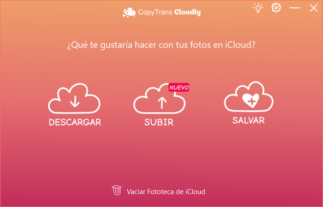 CopyTrans Cloudly Ventana Principal