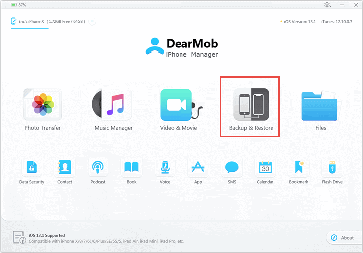 DearMob recuperar datos de iPhone